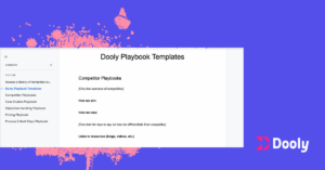 Sales playbook templates